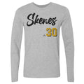 Pittsburgh Pirates Paul Skenes Men's Long Sleeve T-Shirt Men's Long Sleeve T-Shirt 500 LEVEL Heather Gray S Men's Long Sleeve T-Shirt