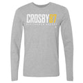 Pittsburgh Penguins Sidney Crosby Men's Long Sleeve T-Shirt Men's Long Sleeve T-Shirt 500 LEVEL Heather Gray S Men's Long Sleeve T-Shirt