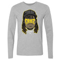 Pittsburgh Pirates Oneil Cruz Men's Long Sleeve T-Shirt Men's Long Sleeve T-Shirt 500 LEVEL Heather Gray S Men's Long Sleeve T-Shirt