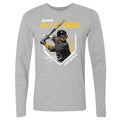 Pittsburgh Pirates Andrew McCutchen Men's Long Sleeve T-Shirt Men's Long Sleeve T-Shirt 500 LEVEL Heather Gray S Men's Long Sleeve T-Shirt