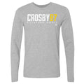 Pittsburgh Penguins Sidney Crosby Men's Long Sleeve T-Shirt Men's Long Sleeve T-Shirt 500 LEVEL Heather Gray S Men's Long Sleeve T-Shirt