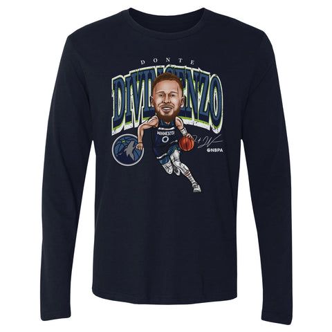 Donte DiVincenzo Minnesota Timberwolves Cartoon NBA WHT