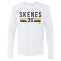 Pittsburgh Pirates Paul Skenes Men's Long Sleeve T-Shirt Men's Long Sleeve T-Shirt 500 LEVEL White S Men's Long Sleeve T-Shirt