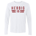 Nick Herbig College Font Men's Long Sleeve T-Shirt Men's Long Sleeve T-Shirt 500 LEVEL   