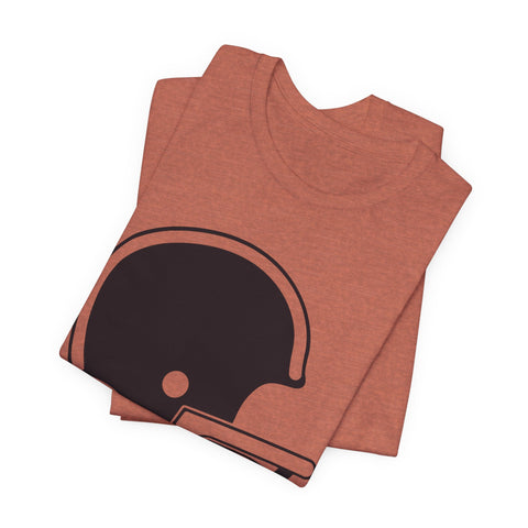 Classic Retro Football Helmet - Unisex Jersey Short Sleeve Tee