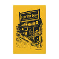 Fort Pitt Beer Building - Retro - Canvas Gallery Wrap Wall Art Canvas Printify 20″ x 30″ 1.25"