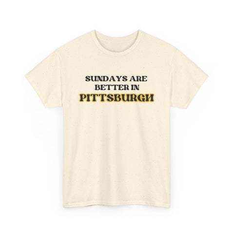 Pittsburgh Sundays - Unisex Heavy Cotton Tee