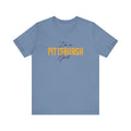 I'm a Pittsburgh Girl - Star Design - Unisex Jersey Short Sleeve Tee T-Shirt Printify Steel Blue XS