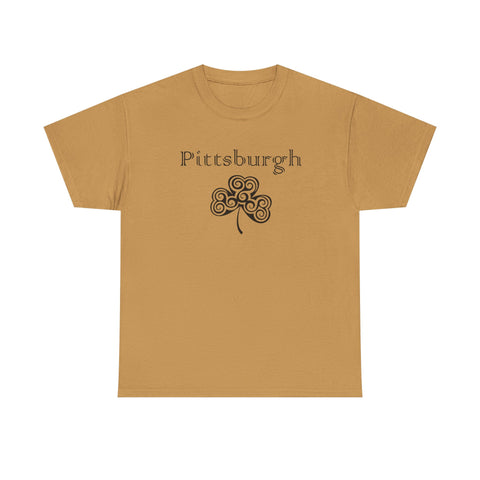 Pittsburgh Irish Clover - Unisex Heavy Cotton Tee