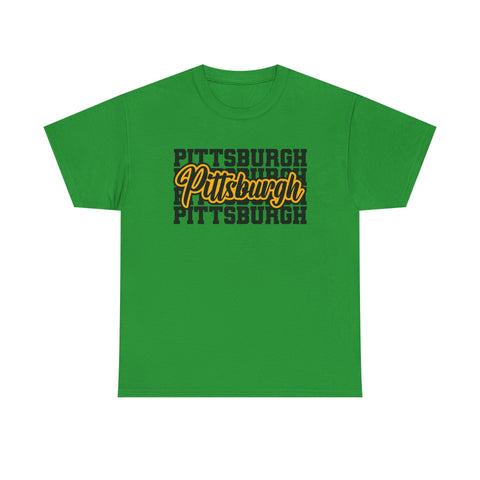 Pittsburgh Typography - Unisex Heavy Cotton Tee