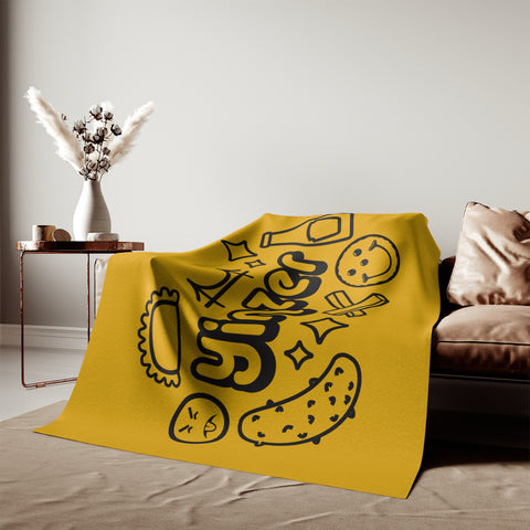 Yinzer Icon Doodles - TT Style - Sweatshirt Blanket