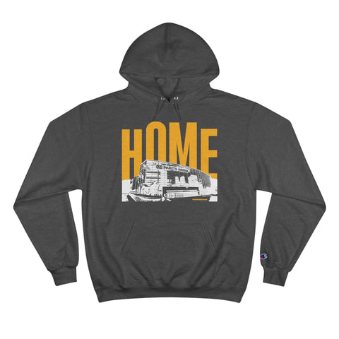 PPG Paints Arena - Home Series -  Champion Hoodie Hoodie Printify Charcoal Heather S 