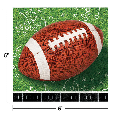 Football Kick Off Beverage 2Ply Napkin (16/Pkg)