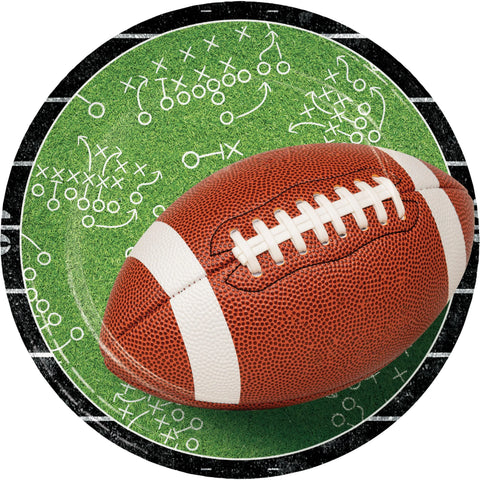 Football Kick Off 7" Dessert Plate (8/Pkg)