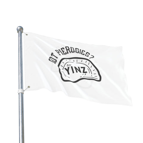 Yinz Got Pierogis? - Double Sided Flag