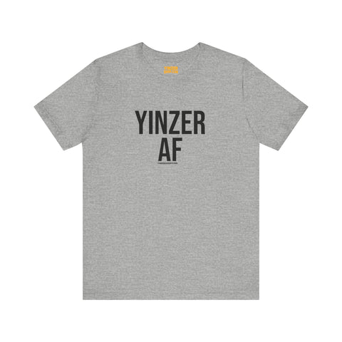 Yinzer AF - Short Sleeve Tee T-Shirt Printify Athletic Heather S 