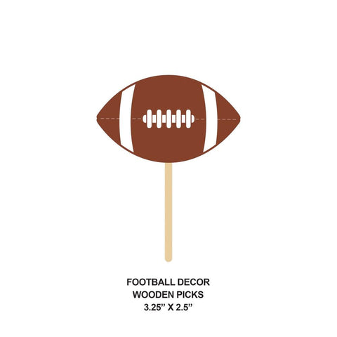 Football Wooden Picks (50/Pkg)