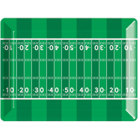 Football 10" x 14" Plastic Tray