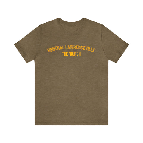 Central Lawrenceville  - The Burgh Neighborhood Series - Unisex Jersey Short Sleeve Tee T-Shirt Printify Heather Olive S 