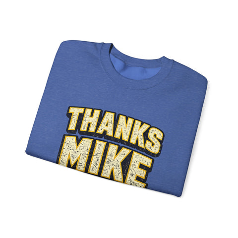 Thanks Mike Tomlin Message on a Heavy Blend™ Crewneck Sweatshirt