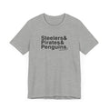 Pittsburgh Sports Teams Ampersand - Short Sleeve Tee T-Shirt Printify Athletic Heather S