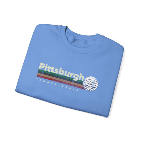 Vintage Pittsburgh Golf - Heavy Blend™ Crewneck Sweatshirt