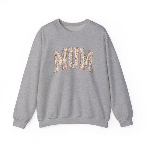 Pittsburgh “Mum” Sweatshirt – Yinzer Mother’s Day Crewneck Mom Floral Varsity