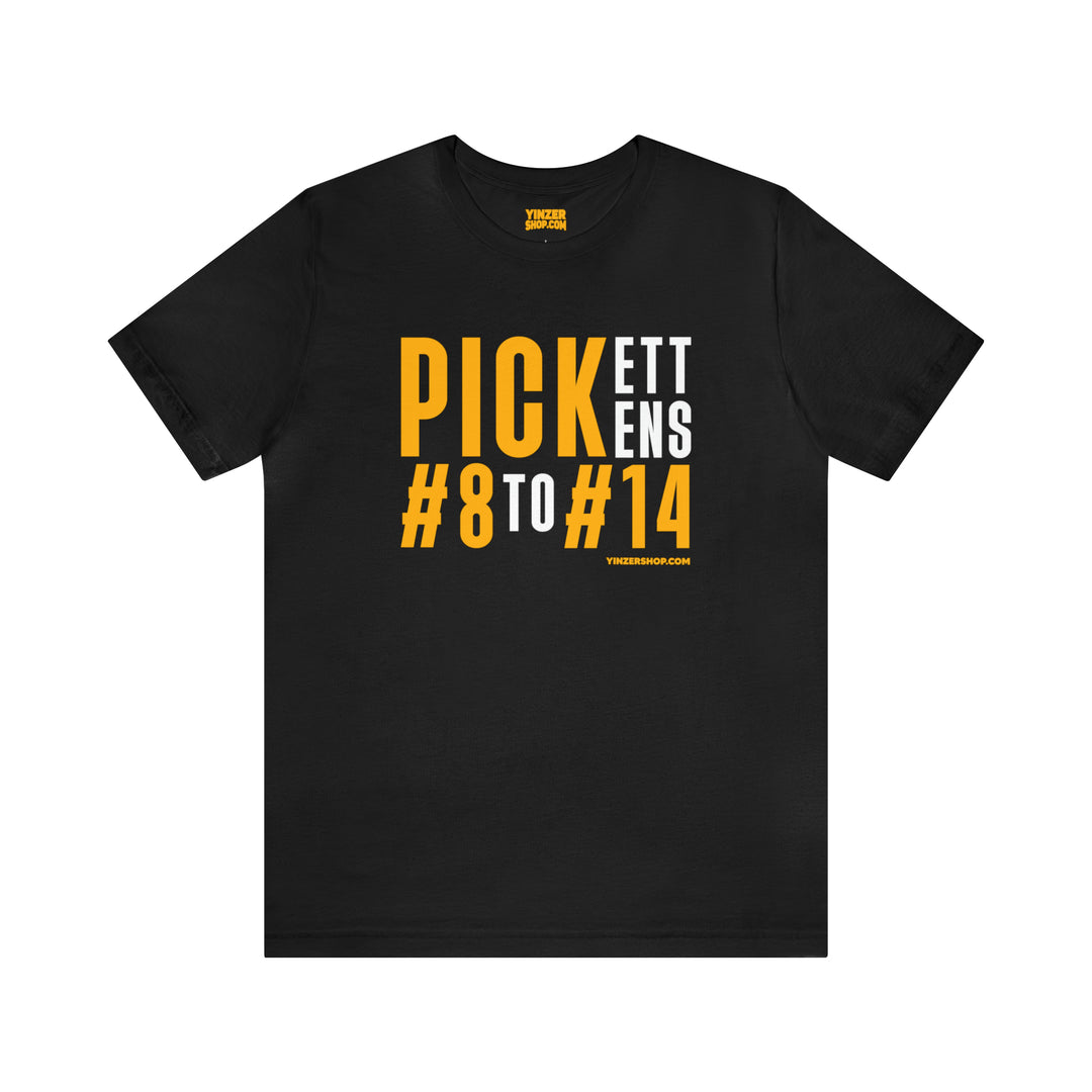 PickETT PickENS #8 to #14  - Short Sleeve Tee T-Shirt Printify Black S 