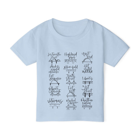 Pittsburgh Bridges Doodle - Toddler T-Shirt