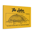 The Igloo - 1961 - Civic Arena - Retro Schematic - Canvas Gallery Wrap Wall Art Canvas Printify 30" x 20" 1.25"