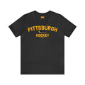 Pittsburgh Hockey - Collegiate Style - Short Sleeve Tee T-Shirt Printify Dark Grey Heather S 