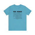 The 'Burgh Retro Map   - Short Sleeve Tee T-Shirt Printify Heather Aqua S 