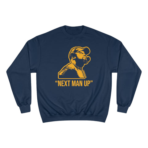 Next Man Up - Tomlin Quote - Champion Crewneck Sweatshirt Sweatshirt Printify Navy S 