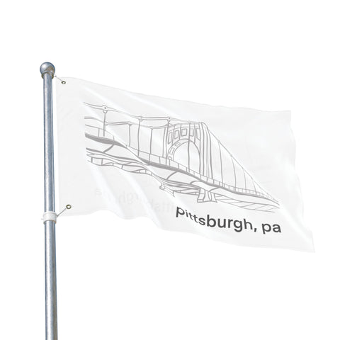 Clemente Bridge - Double Sided Flag