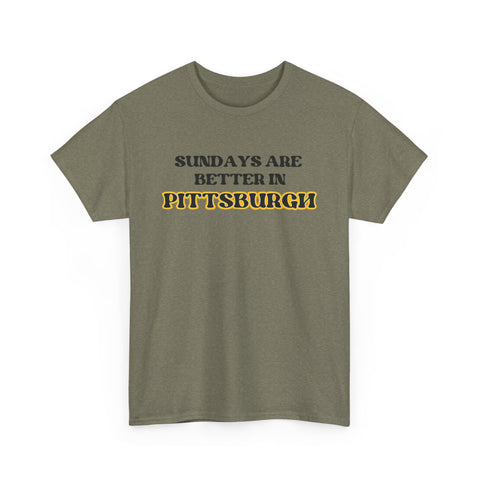 Pittsburgh Sundays - Unisex Heavy Cotton Tee