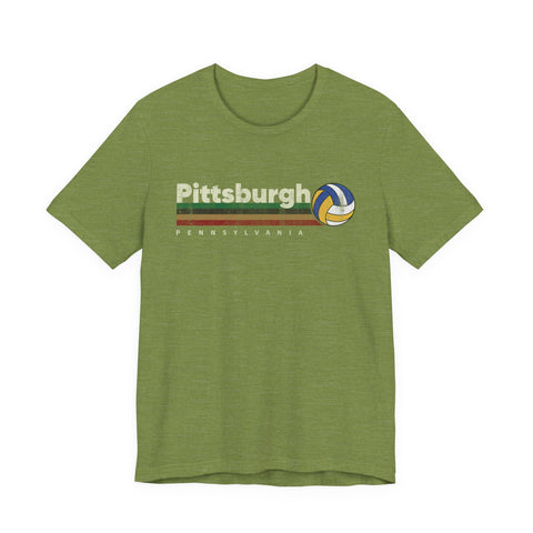 Pittsburgh Vintage Volleyball - Unisex Jersey Short Sleeve Tee
