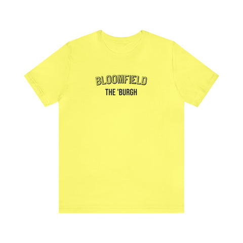 Bloomfield  - The Burgh Neighborhood Series - Unisex Jersey Short Sleeve Tee T-Shirt Printify Yellow S 