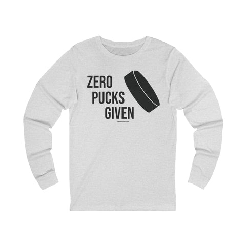 Zero Pucks Given - Long Sleeve Tee Long-sleeve Printify   