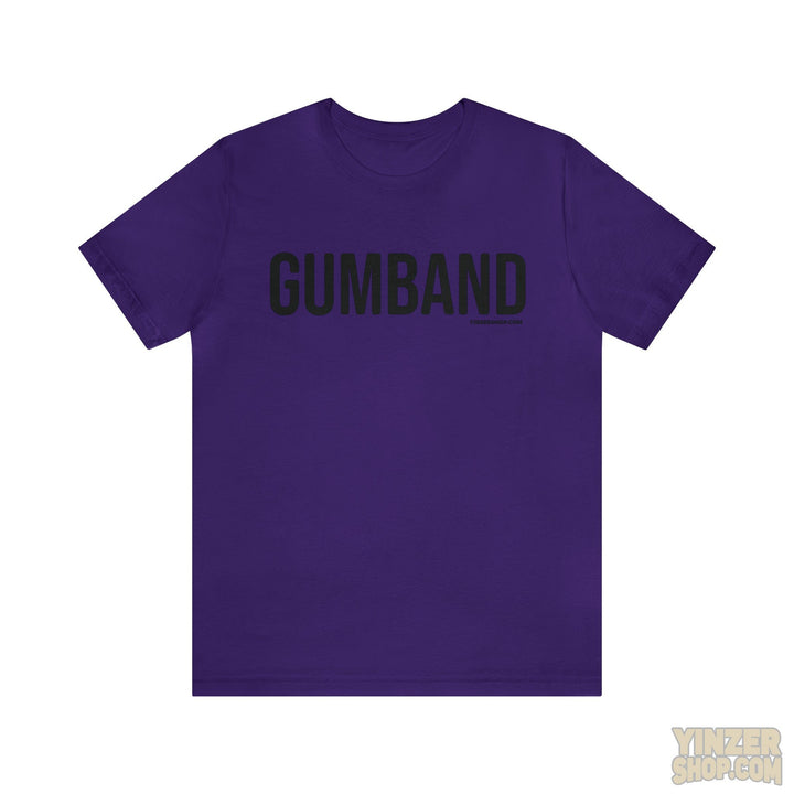 Pittsburgh Gumband T-Shirt - Short Sleeve Tee T-Shirt Printify Team Purple S 