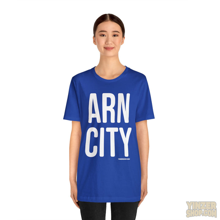 Pittsburgh Iron (Arn) City T-Shirt - Short Sleeve Tee T-Shirt Printify   