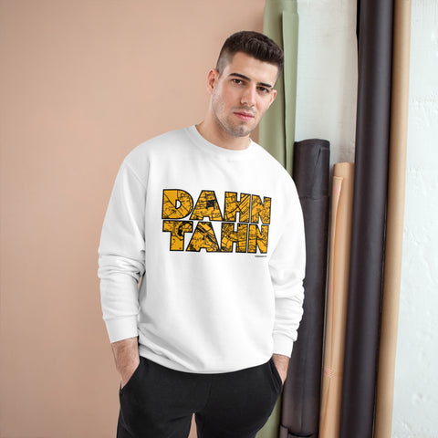 Dahntahn Map - Champion Crewneck Sweatshirt Sweatshirt Printify   