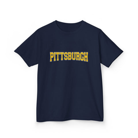 Pittsburgh Varsity Letters Kids Graphic T-Shirt