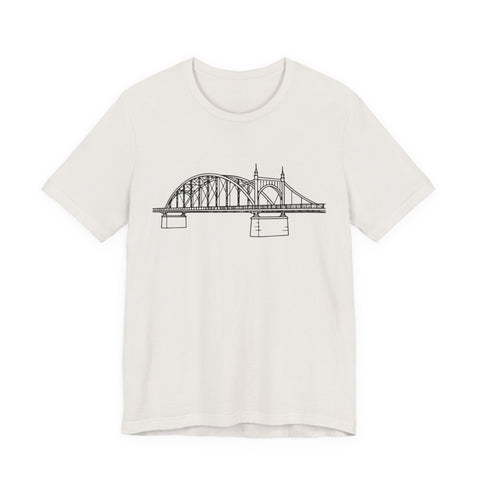 Pittsburgh Bridge Doodle - Unisex Jersey Short Sleeve Tee