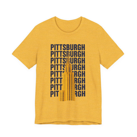 Pittsburgh Art Deco - Unisex Jersey Short Sleeve Tee