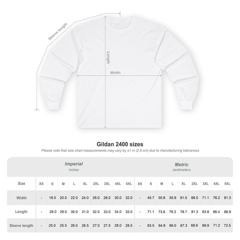 Long Sleeve Tee — Minimal "go team." Casual Unisex Fan Shirt