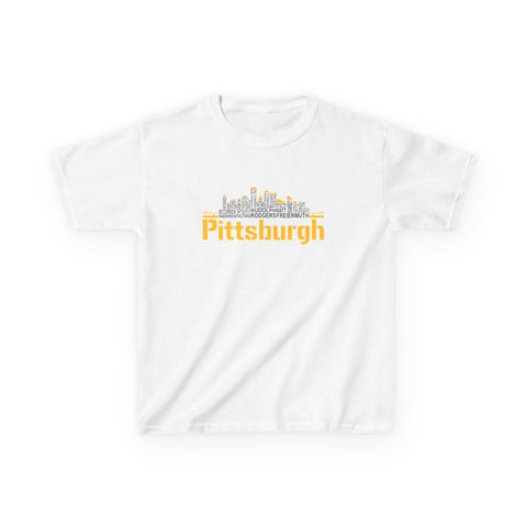 Pittsburgh Football Team Names - Kids Graphic T-Shirt
