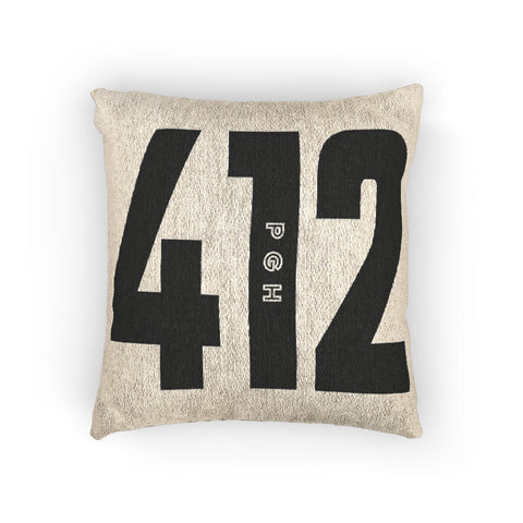 Pittsburgh 412 Woven Throw Pillow Decorative Pillow