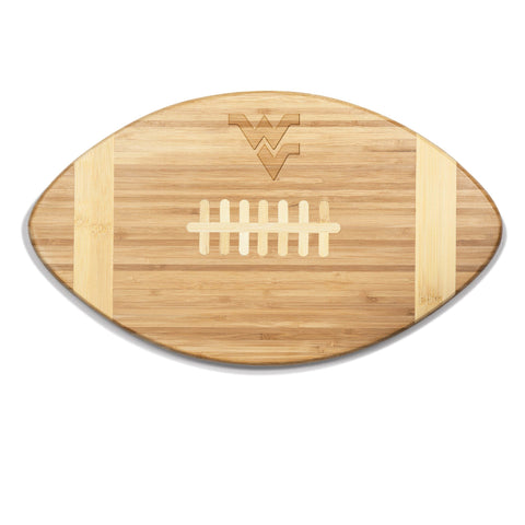 West Virginia Mountaineers - Touchdown! Football Cutting Board & Serving Tray Serveware Picnic Time Family of Brands Bamboo  