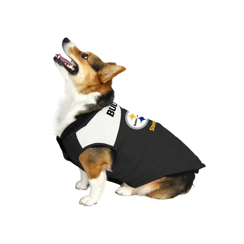 Pittsburgh Steelers Custom Pet Parka Puff Vest Pittsburgh Steelers Little Earth Productions   