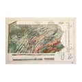 3D Raised Relief Map Pennsylvania – Framed Walnut, Topographic Terrain Artwork 3D - YinzerShop